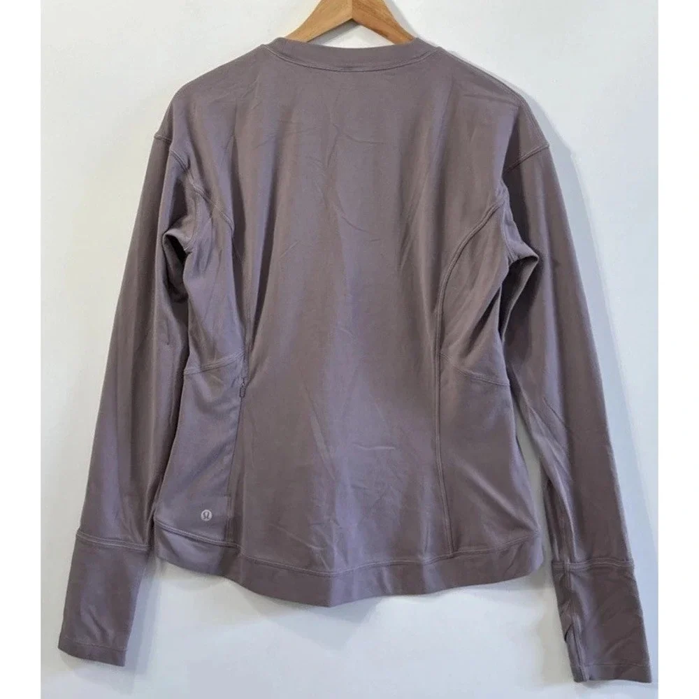 Women's Lululemon Close to Crossing Long Sleeve Rulu Shirt Sz 10 Butter Soft EC